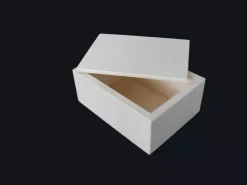 Sale Caja rectangular de chopo con tapa Organización|Maderas