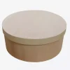 Caja redonda madera de chopo 22,5x9cm Organización|Maderas