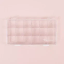 New Caja Transparente con 18 Compartimentos Organización