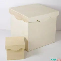 Clearance Cajas con tapa de ondas Maderas