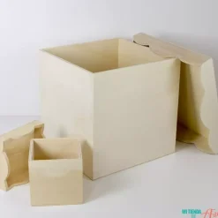 Clearance Cajas con tapa de ondas Maderas