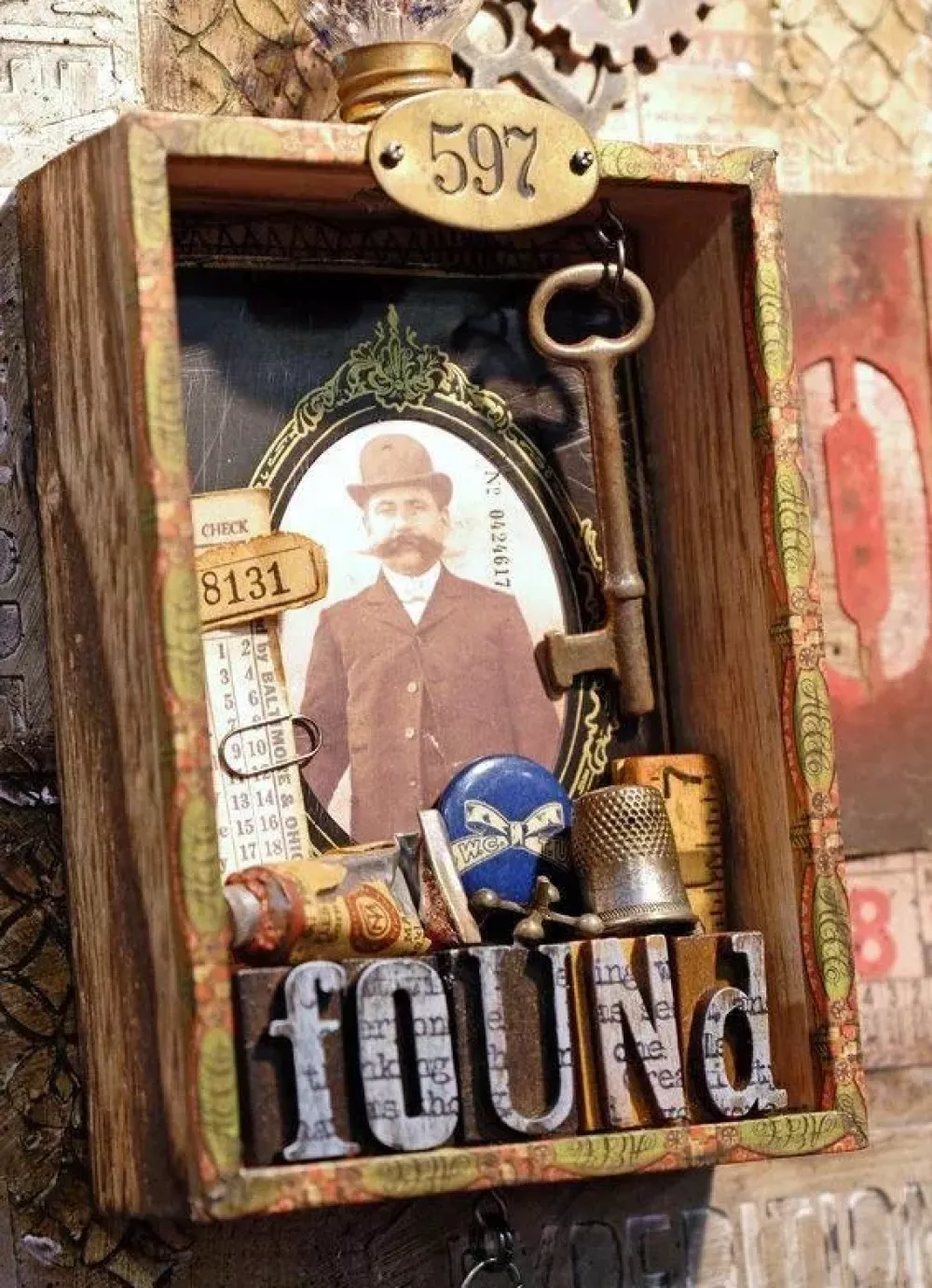 Discount Cajas Vintage Tim Holtz Cartón Y Papel Maché|Organización