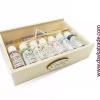 Discount Cajita de Madera Mini Maletín de Artista Dayka Pinturas Acrílicas