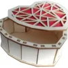Outlet Cajita Madera Corazón Rojo Maderas|Organización