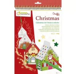 Hot Calendario de Adviento Coloreable Graffy Christmas Niños Niños Y Regalos|Cartón Y Papel Maché