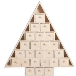Best Calendario de adviento de madera Árbol con cajones Navidad|Calendarios De Adviento