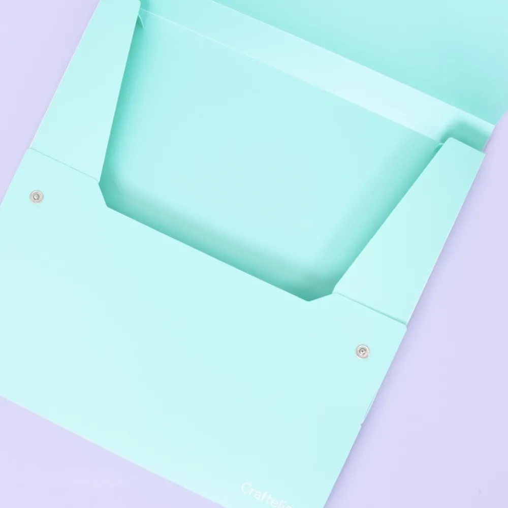 Online Carpeta con Profundidad para Papeles Turquesa 30x30cm Organización