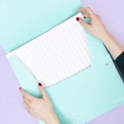 Online Carpeta con Profundidad para Papeles Turquesa 30x30cm Organización