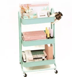 Sale Carrito Con 3 Bandejas Aqua Organización