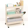 Online Carrito Con 3 Bandejas Blanco Roto 60cm Organización