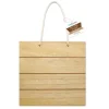 Clearance Cartel de Madera de Listones Cuadrado 40cm Maderas