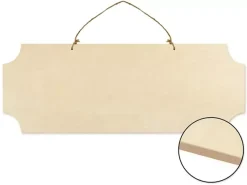 Outlet Cartel de Madera Para Colgar Rectangular Maderas