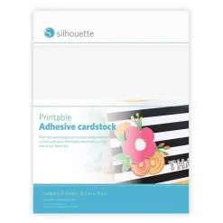 Discount Cartulinas Adhesivas Imprimibles Blanco Silhouette