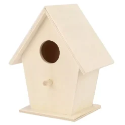 Casa de Madera para Pájaros Inclinada 21x18cm Maderas