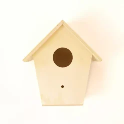 Outlet Casa de Madera para Pájaros Inclinada 17x16cm Maderas