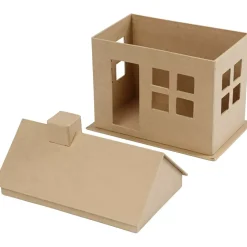 Casa de papel maché Cartón Y Papel Maché