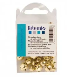 Sale Cascabeles Dorados 30 unidades 13001002 Goma Eva Fofuchas