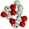 Discount Cascabeles Rojos y Blancos 10 unidades, 13001009 Goma Eva Fofuchas