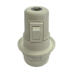 Discount Casquillo blanco con interruptor Lámparas
