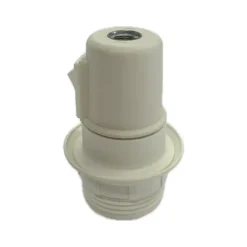 Discount Casquillo blanco con interruptor Lámparas