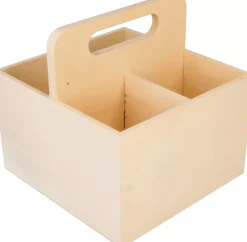 Sale Cesta De Madera Con Asa Organización|Maderas