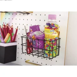 Sale Cesta de metal para Pegboard Pin and Peg Organización