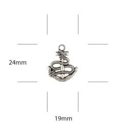 Best Charms Metálicos Anchors Ocean Tale Telas, Sedas Y Fieltro