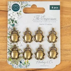 Sale Charms metálicos Beetle The Emporium Telas, Sedas Y Fieltro