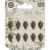 Outlet Charms Metálicos Belle Fleur Telas, Sedas Y Fieltro