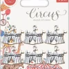 Clearance Charms metálicos Big Top Circus Telas, Sedas Y Fieltro