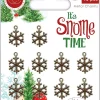 Outlet Charms metálicos Copos de nieve It s Snome Time Telas, Sedas Y Fieltro