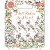 Clearance Charms Metálicos Little Robin Redbreast Telas, Sedas Y Fieltro