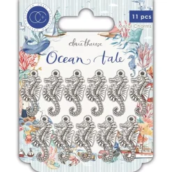 Online Charms Metálicos Seahorse Ocean Tale Telas, Sedas Y Fieltro