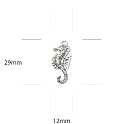 Online Charms Metálicos Seahorse Ocean Tale Telas, Sedas Y Fieltro