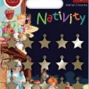 Online Charms metálicos Stars Nativity Telas, Sedas Y Fieltro