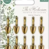 Best Charms metálicos Trowel The Herbarium Telas, Sedas Y Fieltro