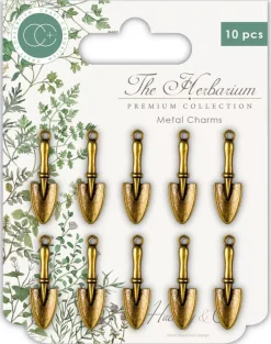 Best Charms metálicos Trowel The Herbarium Telas, Sedas Y Fieltro
