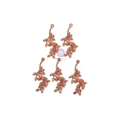 Online Charms Metálicos Watercolor Floral Prima Telas, Sedas Y Fieltro