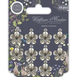 Outlet Charms Metálicos Wildflower Meadow Special Edition Telas, Sedas Y Fieltro