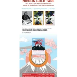 Hot Cinta adhesiva de arroz Nippon Gold 25mm Papeles