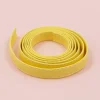 Outlet Cinta de Ecopiel Amarillo Pastel 1cm Telas, Sedas Y Fieltro