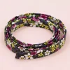 Sale Cinta de Ecopiel Flores Negro 1cm Telas, Sedas Y Fieltro