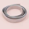 New Cinta de Ecopiel Metalizada Plata Iridiscente 1cm Telas, Sedas Y Fieltro
