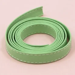 Hot Cinta de Ecopiel Verde Pastel 1cm Telas, Sedas Y Fieltro
