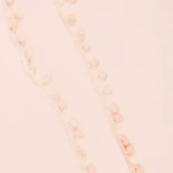 Clearance Cinta de Pompón Rosa Bebé 12mm Telas, Sedas Y Fieltro
