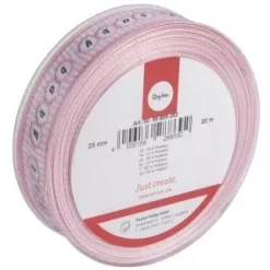 Online Cinta Estampada Baby Rosa 25mm Telas, Sedas Y Fieltro