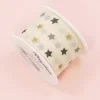New Cinta Estampada Estrellitas Crema 40mm Telas, Sedas Y Fieltro