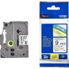 Clearance Cinta Negra en Fondo Blanco para Impresora de Etiquetas 9mm Brother