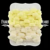 Sale Cintas de pompones amarillo y crema Telas, Sedas Y Fieltro