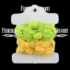 Clearance Cintas de pompones verde y amarillo Telas, Sedas Y Fieltro